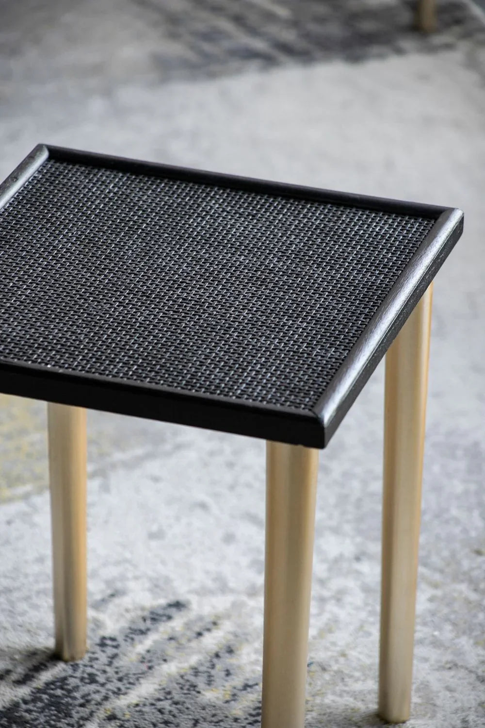 Side Tables (Set of 3) - Black / Gold - Furniture Home Direct