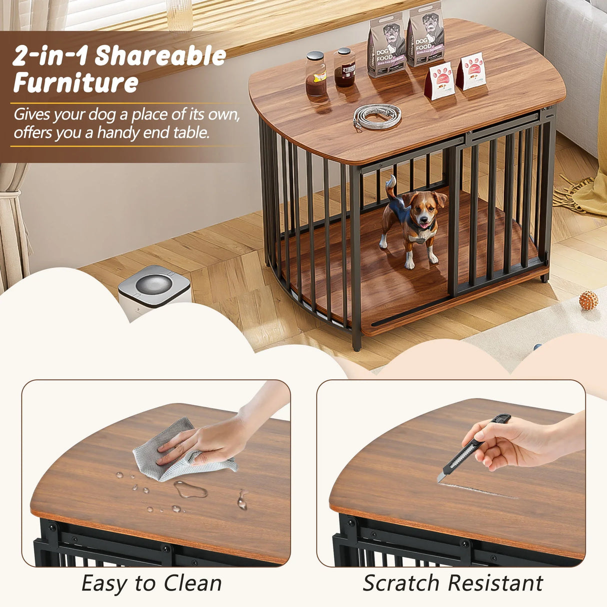Furniture Style Dog Crate For Small And Medium Dogs - Furniture Home Direct