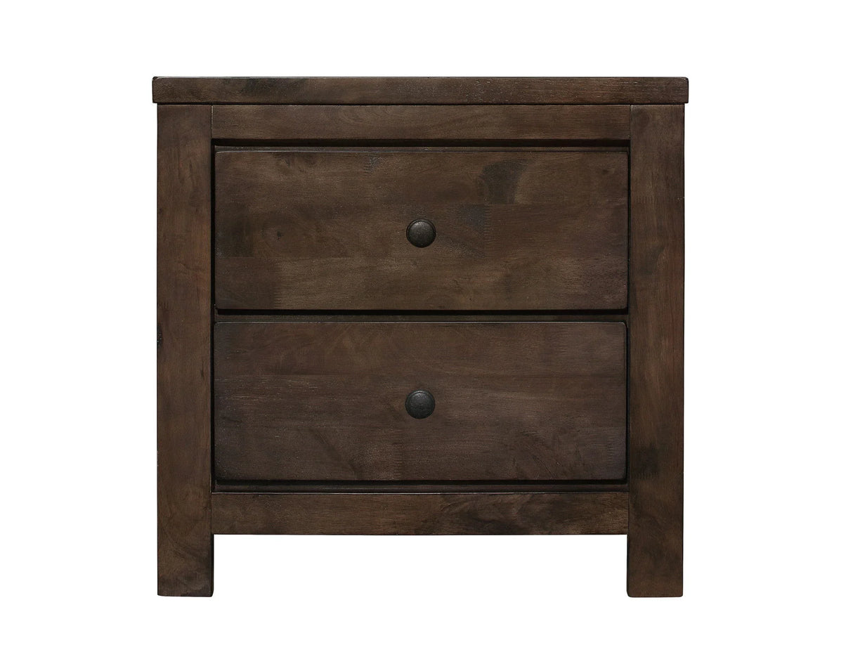 Verna - 2 Drawer Nightstand - Brown - Furniture Home Direct