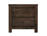 Verna - 2 Drawer Nightstand - Brown - Furniture Home Direct