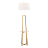 Cosmo - Shelf Contemporary / Glam Floor Lamp - Furniture Home Direct
