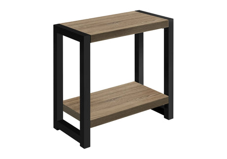 Accent Side Table, Narrow, Small, 2 Tier, Contemporary And Modern - Furniture Home Direct
