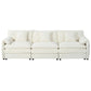 Modern Chenille Oversized Deep Seat Sectional Sofa With Pillows - Furniture Home Direct