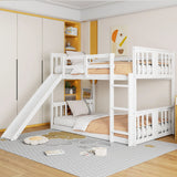 Bunk Bed With Convertible Ladder And Slide - Furniture Home Direct
