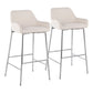 Daniella - Contemporary Fixed Height Bar Stool (Set of 2) - Furniture Home Direct