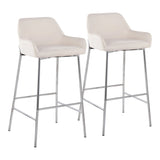 Daniella - Contemporary Fixed Height Bar Stool (Set of 2) - Furniture Home Direct
