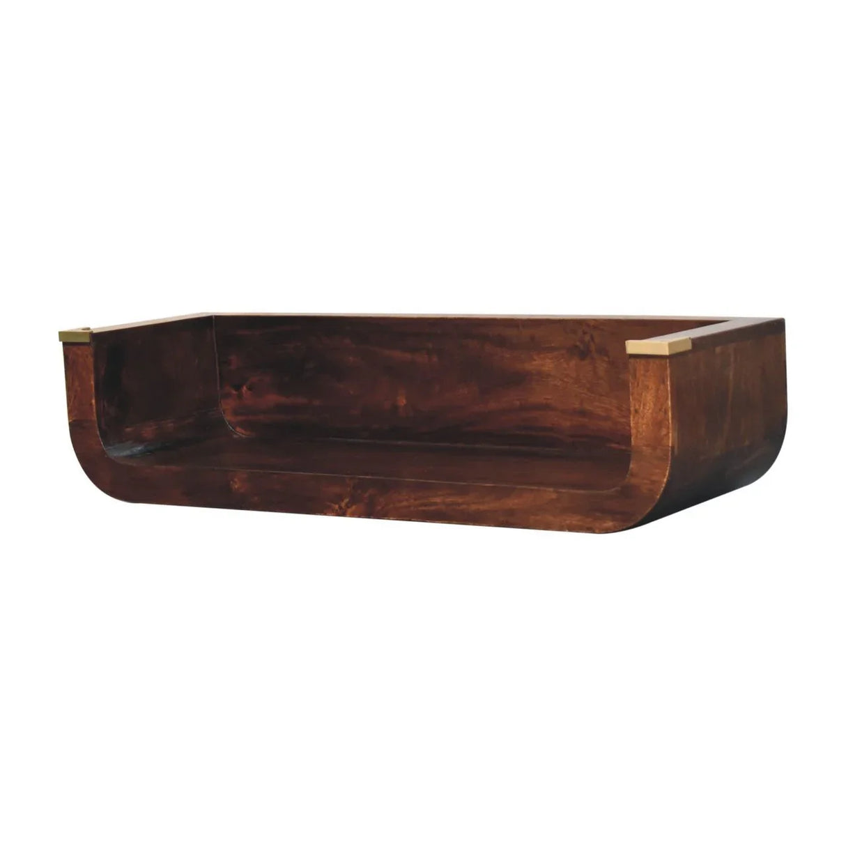 Indira Floating Console Table - Walnut - Furniture Home Direct