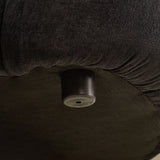 125.98' Modern Curved Sofa With Love Heart Design - Black - Furniture Home Direct