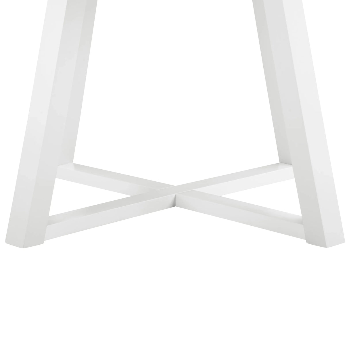 Round Dining Set with Leather Chairs Seats For Four White - Furniture Home Direct