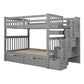 Bunk Bed With Shelves And 6 Storage Drawers - Furniture Home Direct
