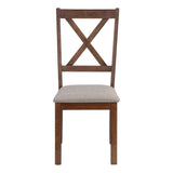 Dining Chair Side, Upholstered For Dining Room, Transitional (Set of 2) - Furniture Home Direct