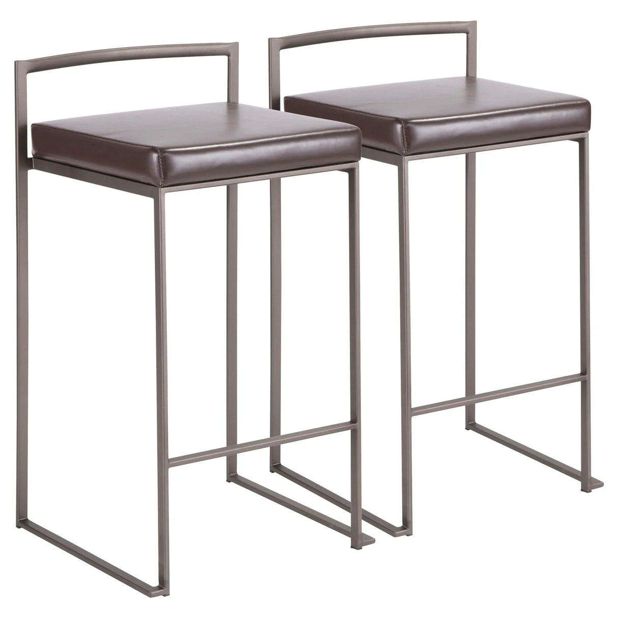 Fuji - Industrial Stackable Counter Stool Elegant Design - Furniture Home Direct