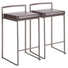 Fuji - Industrial Stackable Counter Stool Elegant Design - Furniture Home Direct