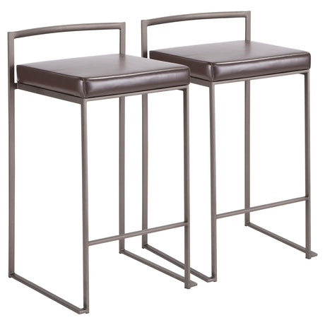 Fuji - Industrial Stackable Counter Stool Elegant Design - Furniture Home Direct