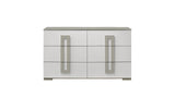 Bedroom Set Contemporary Full Bed Dresser Nightstand White - Furniture Home Direct