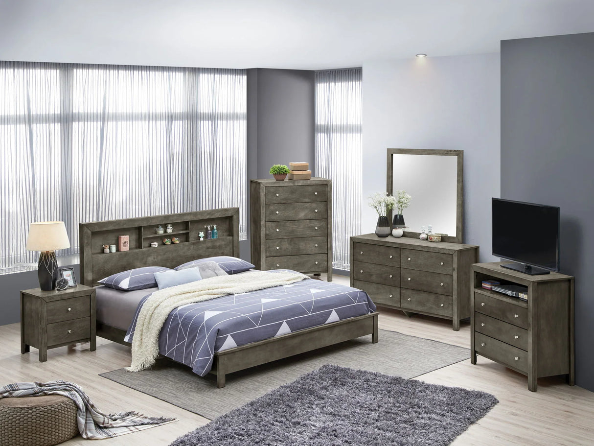 Bed With Transitional Design Stylish - Furniture Home Direct
