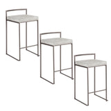 Fuji - Industrial Stackable Counter Stool Elegant Design - Furniture Home Direct