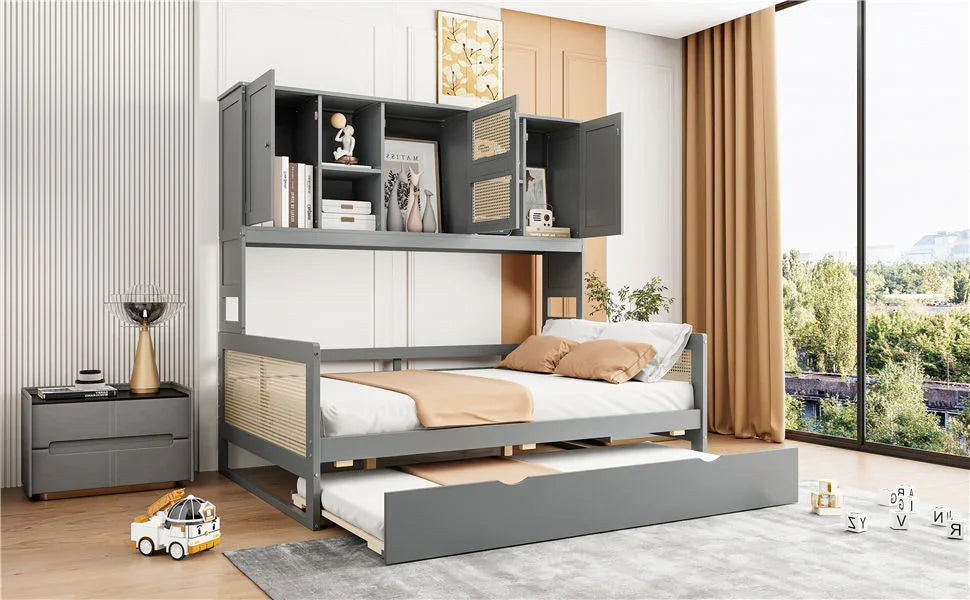 Daybed And All In One Cabinet And Shelf - Furniture Home Direct