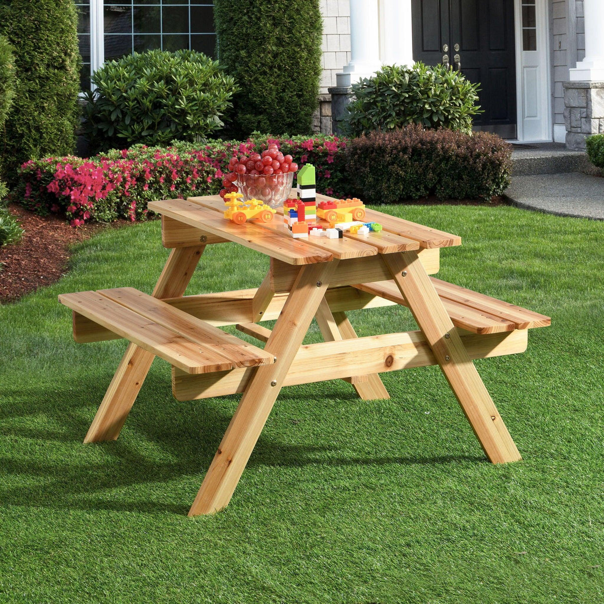 Durable Solid Wood Children's Dining Table And Chairs Set, Multi-Functional - Furniture Home Direct