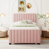 Upholstered Design Platform Bed With Trundle - Furniture Home Direct