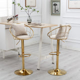 Unique Design Bar Chair, 360 Degree Rotation, Adjustable Height, Suitable For Dining Room And Bar - Furniture Home Direct
