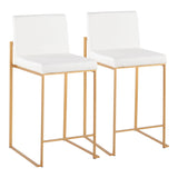 Fuji - Contemporary High Back Stylish Counter Stool - Furniture Home Direct