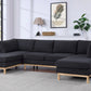 Hallie - Wide Sherpa Double Chaise U-Shape Sectional Sofa - Furniture Home Direct
