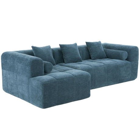 Sectional Free Combined Sofa With 2 Side Pockets - Furniture Home Direct