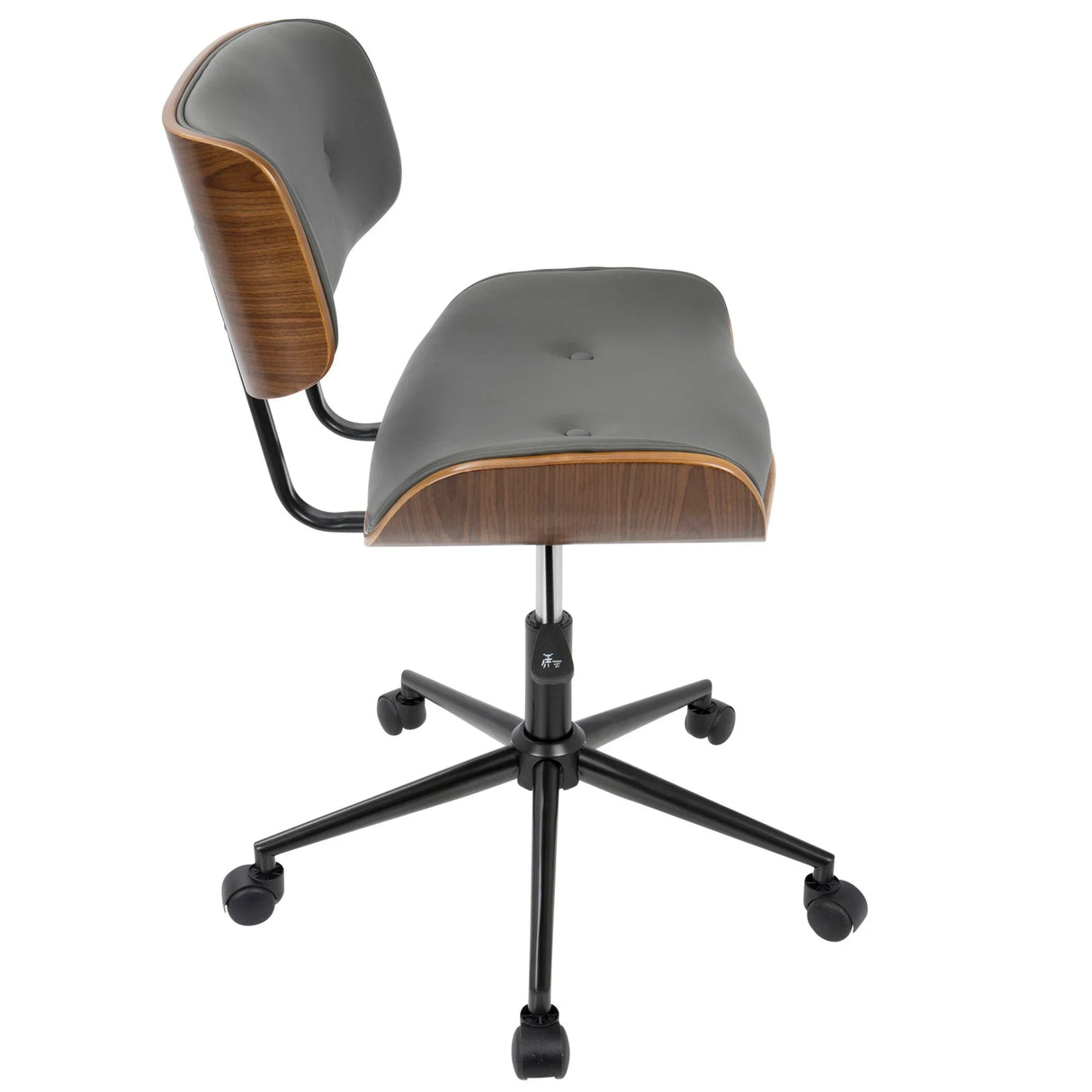 Lombardi - Mid Century Modern Adjustable Office Chair With Swivel - Furniture Home Direct