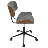 Lombardi - Mid Century Modern Adjustable Office Chair With Swivel - Furniture Home Direct