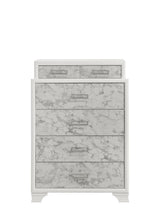 Bedroom Set 5 Piece Modern Queen Bed Dresser White - Furniture Home Direct