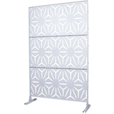 Outdoor & Indoor Metal Privacy Screen, Freestanding Decorative Panels - Furniture Home Direct