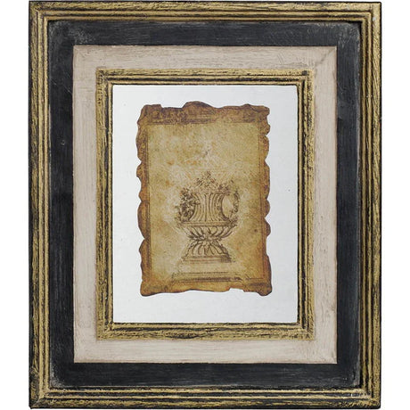Lucian - Stylish Framed Antiqued Sculpture Print - Furniture Home Direct