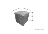 Delilah - Square Woven Pouf - Natural - Furniture Home Direct