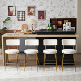 Modern Teddy Fabric Upholstered Bar Stools - Furniture Home Direct