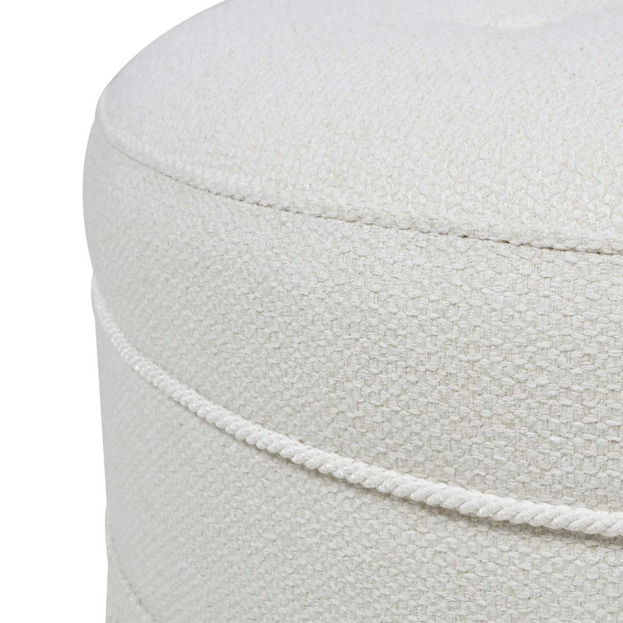 Yolanda - Round Upholstered Accent Ottoman - Furniture Home Direct