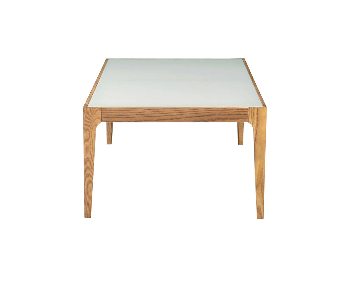 Gwynn - Frosted Glass Top Coffee Table - Natural - Furniture Home Direct