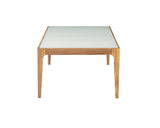 Gwynn - Frosted Glass Top Coffee Table - Natural - Furniture Home Direct