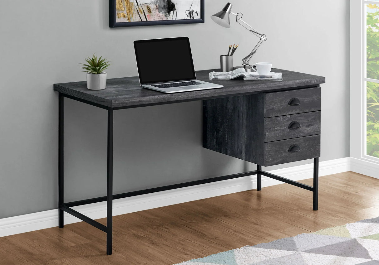 Computer Desk For Home Office, Laptop, 3 Storage Drawers, Contemporary & Moder - Furniture Home Direct