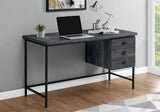 Computer Desk For Home Office, Laptop, 3 Storage Drawers, Contemporary & Moder - Furniture Home Direct