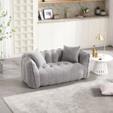 Cozy Beanbag Chair With High Resilience Foam Core For 2 - Furniture Home Direct