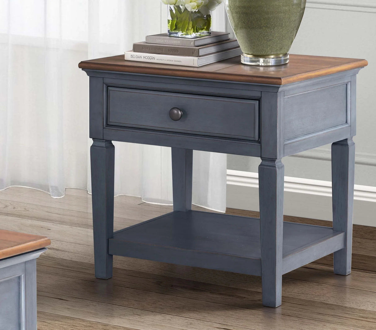 Americana - End Table - Blue - Furniture Home Direct