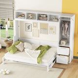 Murphy Wall Bed With Closet And Drawers - Furniture Home Direct
