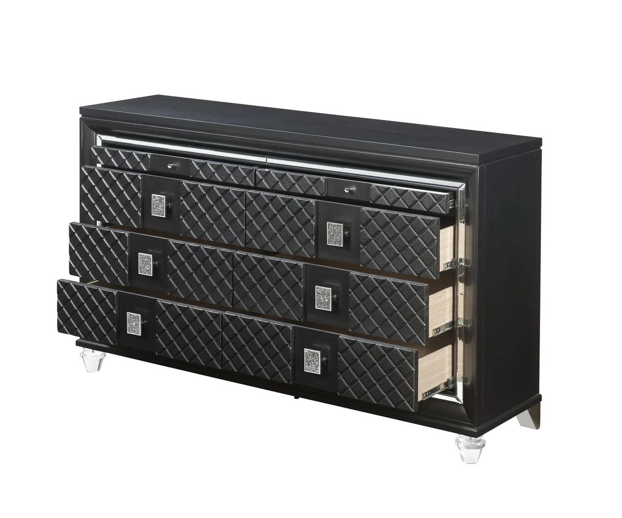 Sawyer - Metallic Dresser - Gray - Furniture Home Direct