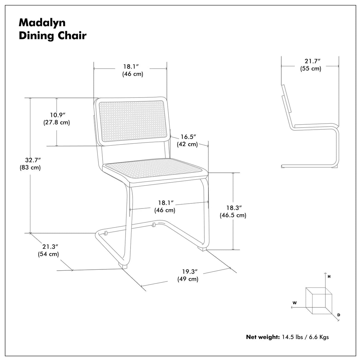 Madalyn - Dining Chair (Set of 2) - Brown - Furniture Home Direct