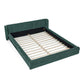 Modern Upholstered Bed Frame With Thick Chenille Fabric And Headboard - Furniture Home Direct