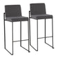 Fuji - Contemporary High Back Barstool Elegant Design - Furniture Home Direct