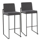 Fuji - Contemporary High Back Barstool Elegant Design - Furniture Home Direct