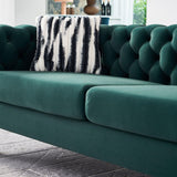 Chesterfield - Modern Tufted Velvet Living Room Sofa, 84.25''W Couch - Furniture Home Direct