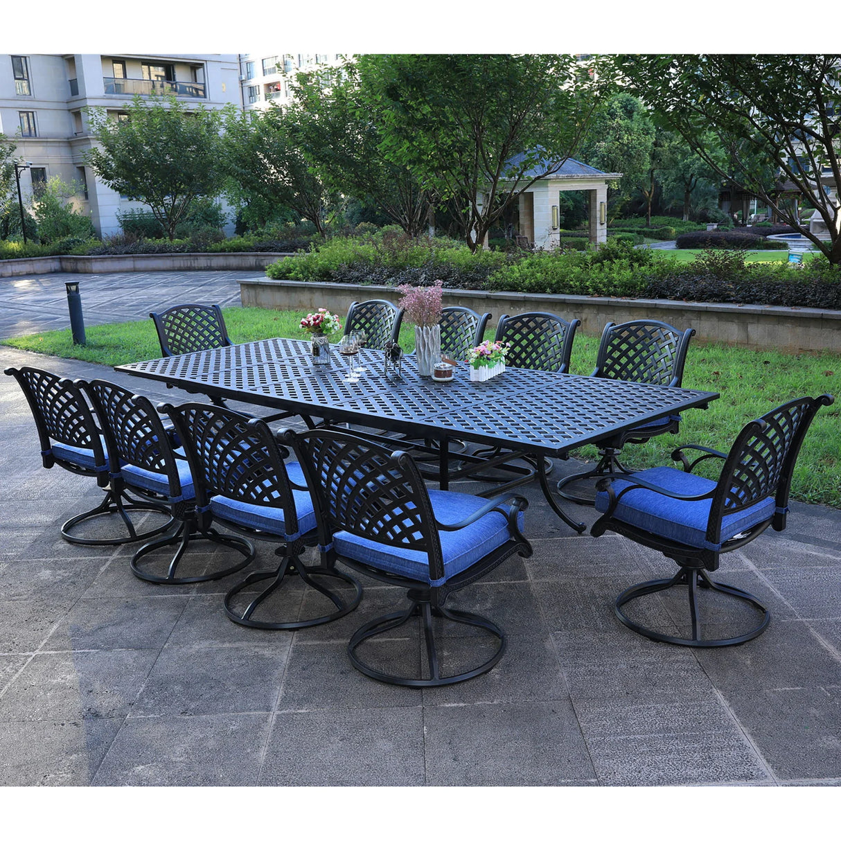 Rectangular Dining Set With Cushions - Furniture Home Direct